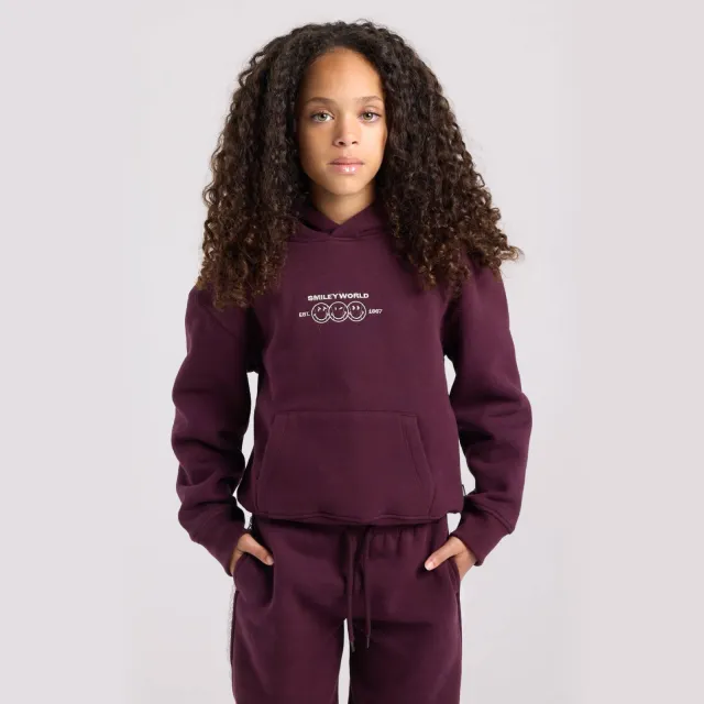America Today hoodie met print - donkerrood