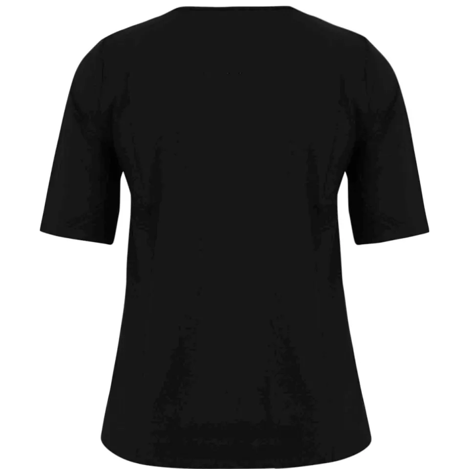 Yoek A-lijn T-shirt zwart, foto 4