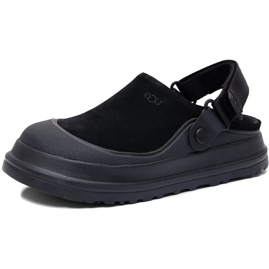 Ugg ® GoldenGlow suède klomp in Black, Rubber, foto 2