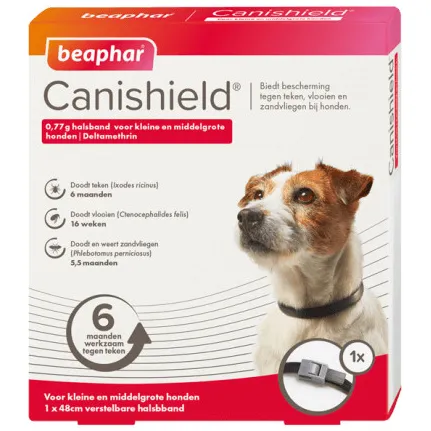 Beaphar Canishield vlooien- en tekenhalsband hond