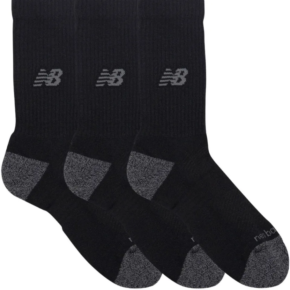 New Balance sokken Active Crew - zwart/grijs/ecru (set van 3), foto 2