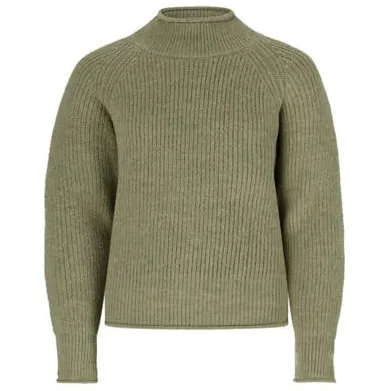 Like Flo Young trui groen grof gebreid Meisjes Polyester Col Effen