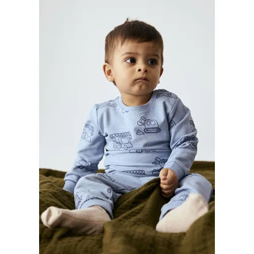 NAME IT BABY rechtvallende sweater met print - blauw, foto 3