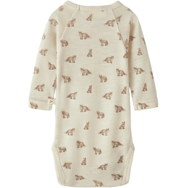Lil' Atelier BABY romper met wol - beige, foto 2