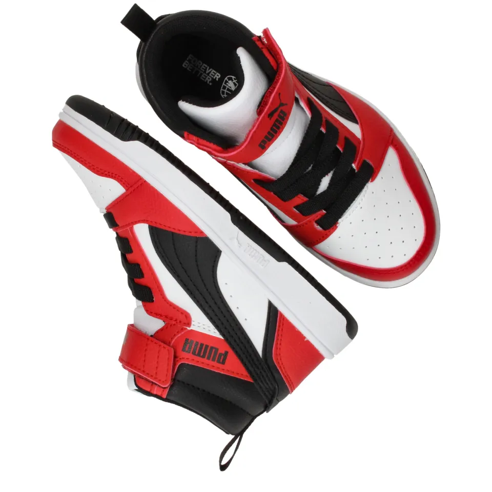 Puma Rebound V6 Mid Sneakers Jongens Rood, foto 7