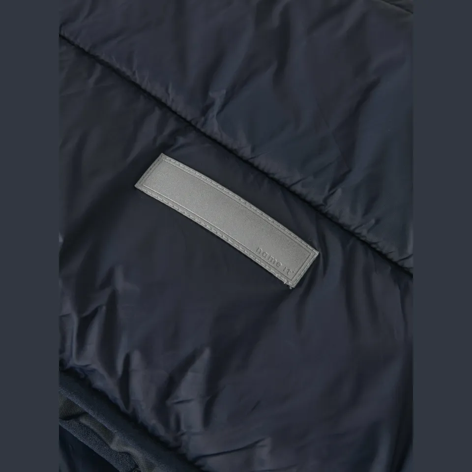 NAME IT Marble winterjas donkerblauw, foto 7