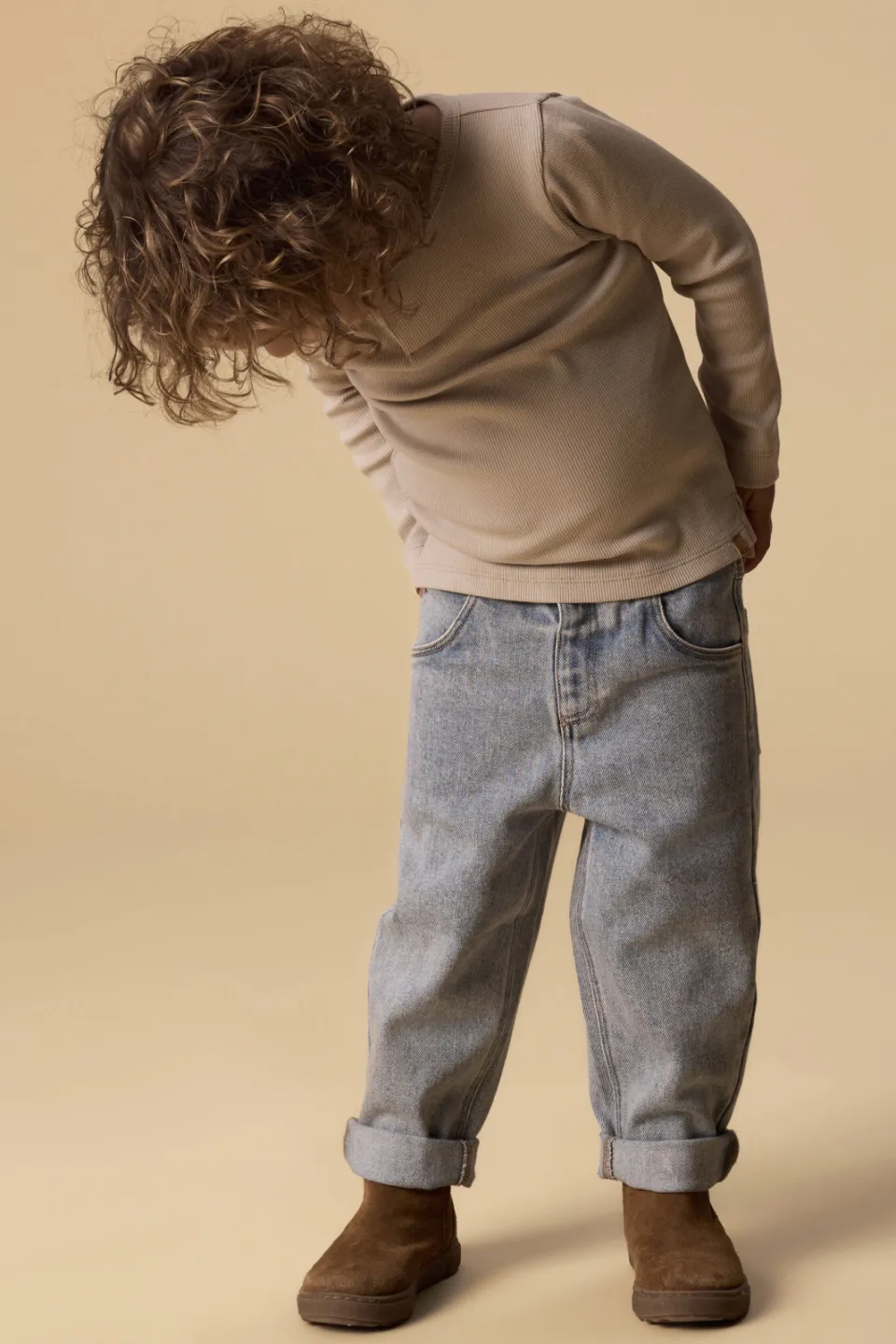 Lil' Atelier MINI loose fit jeans - mediumblauw, foto 3