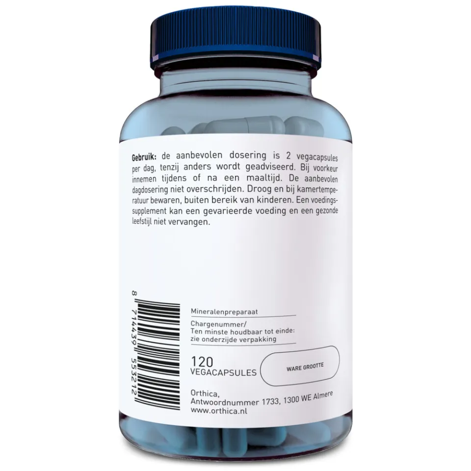 Orthica Magnesium Bisglycinaat-120 vegacapsules, foto 2