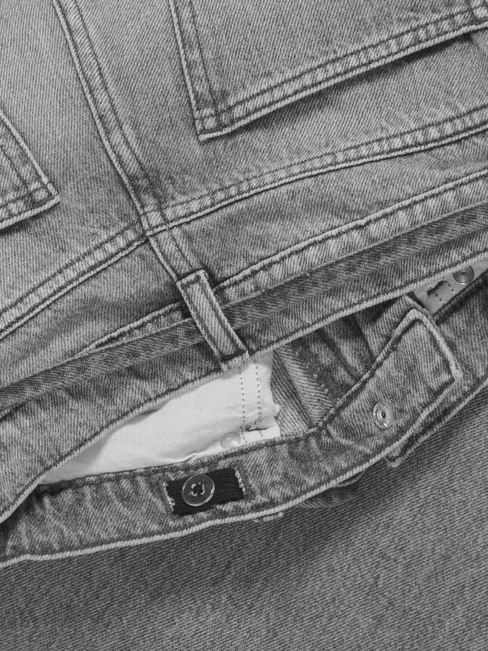KIDS ONLY GIRL high waist straight leg jeans grey denim, foto 7