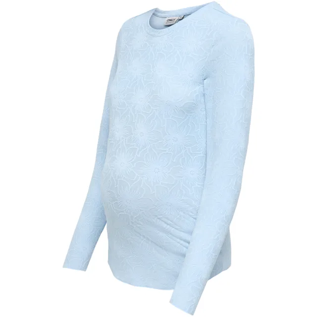 Only Maternity zwangerschaps longsleeve lichtblauw, foto 3