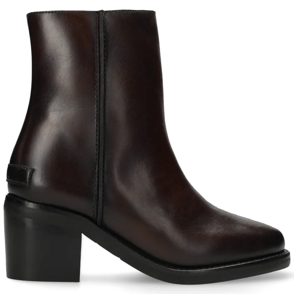 Shabbies Amsterdam PARKER NALA boot mid leather Dark Brown
