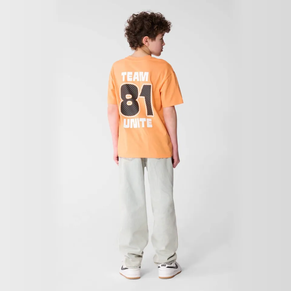 Shoeby T-shirt oranje met backprint, foto 6