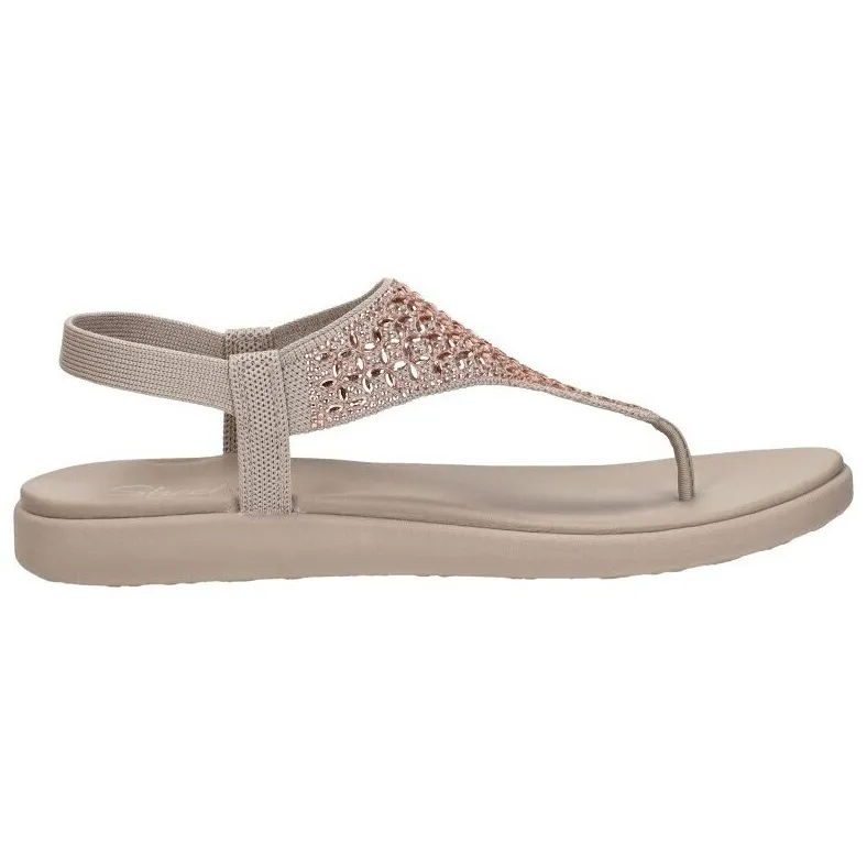 Skechers Meditation Luxe sandalen beige Taupe