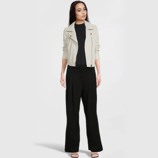 MSCH Copenhagen high waist wide leg pantalon MSCHHenrika zwart