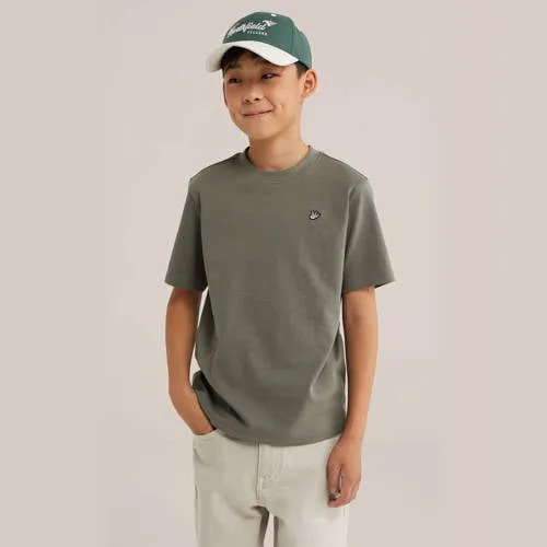 WE Fashion T-shirt olijfgroen, foto 2