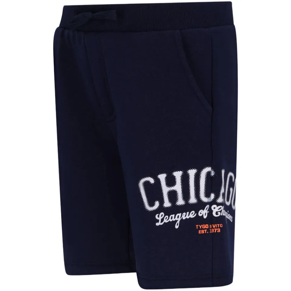 TYGO & vito Brad sweatshort donkerblauw, foto 3