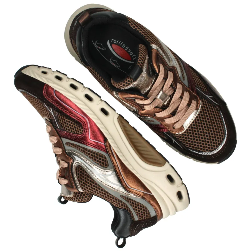 Gabor Rollingsoft sneaker bruin, foto 4