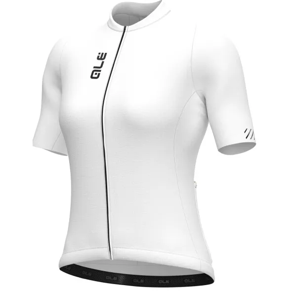 Alé Women's Pragma Color Block S/S Jersey - Fietsshirt, wit
