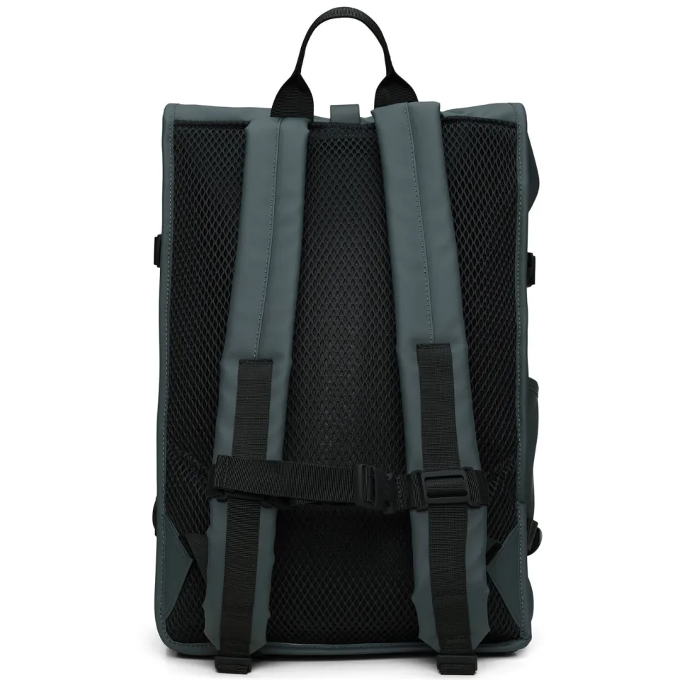 Rains Rolltop Rucksack rugzak donkergrijs grijs, foto 3