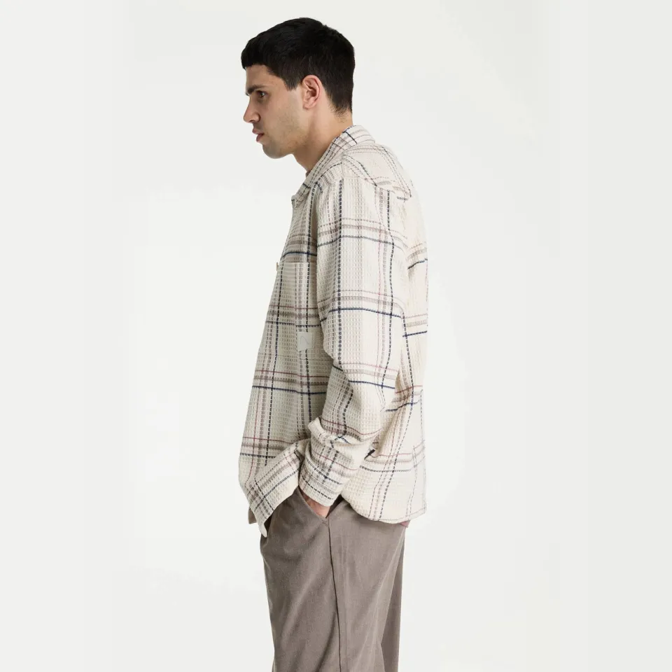 CHASIN' geruit overshirt - marshmallow, foto 3