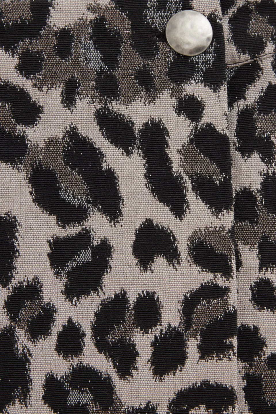 WE Fashion korte rok met panterprint grijs/ecru, foto 7