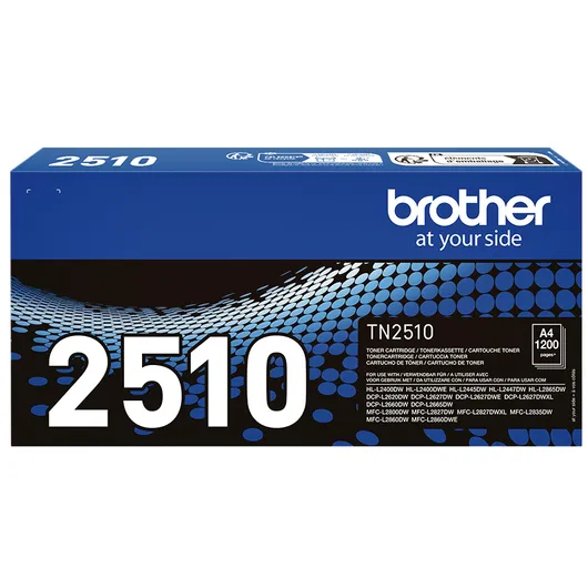 Brother TN-2510 Zwart 1.200 pagina`s (Or