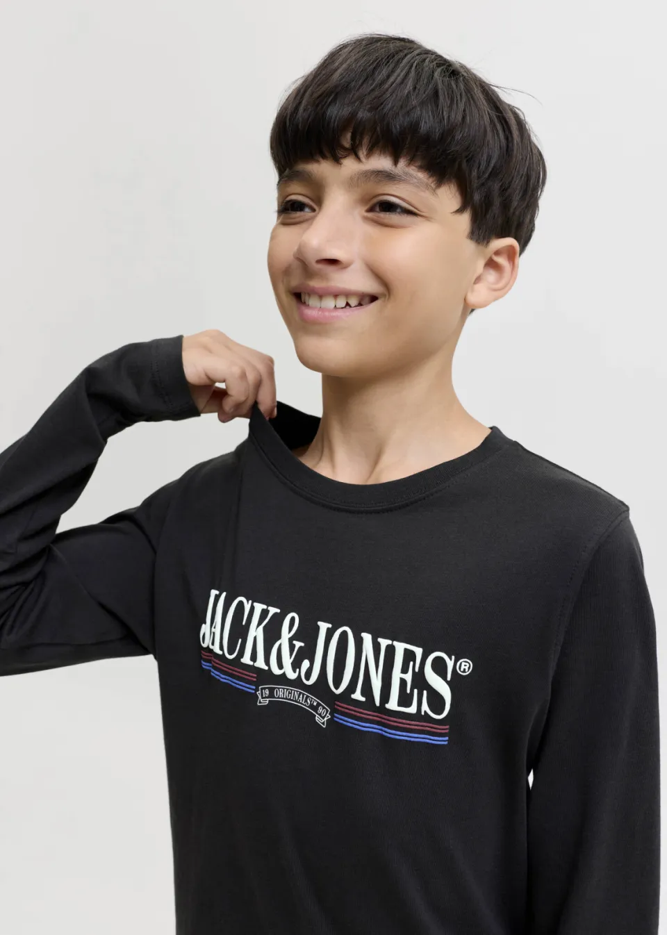 Jack & Jones longsleeve met logoprint zwart, foto 5