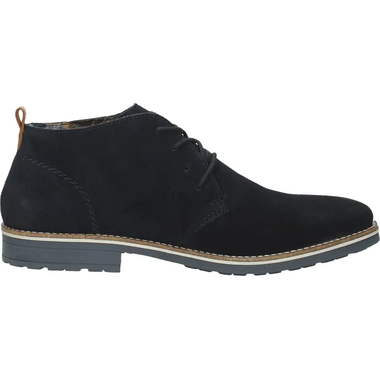 Rieker veterschoenen hoog navy Blauw