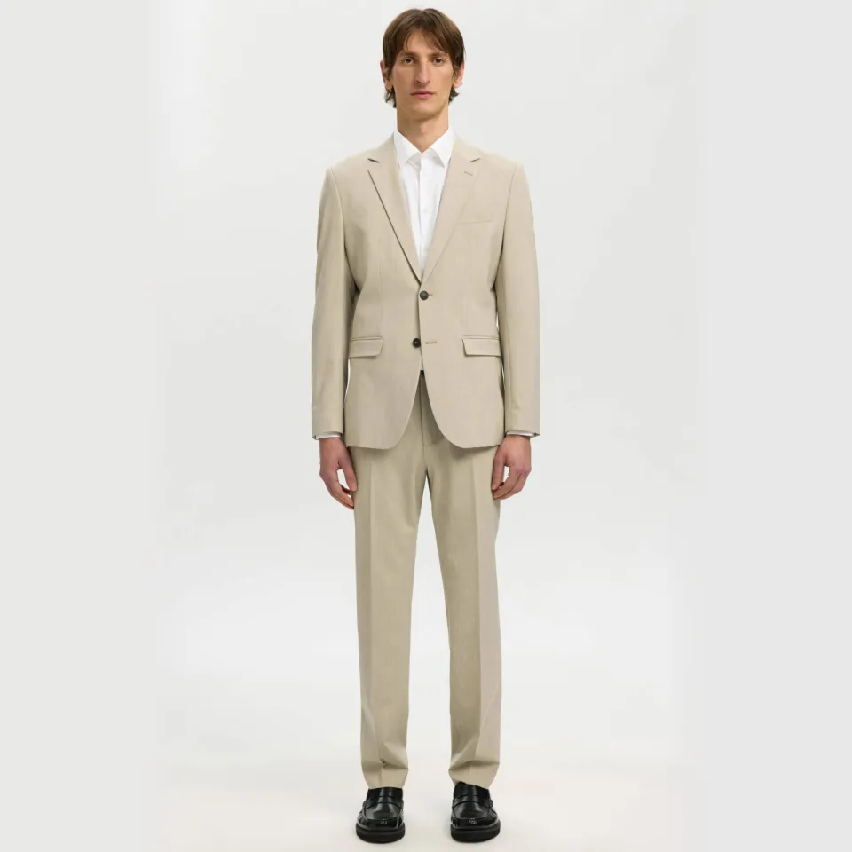 Selected slim fit overhemd SLHETHAN wit, foto 3
