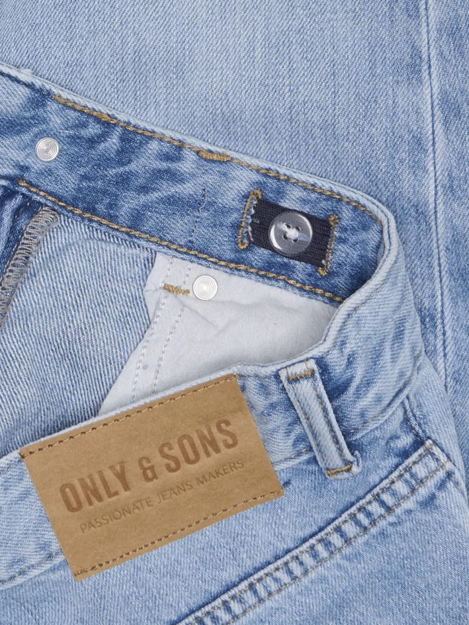 Only & Sons JUNIOR straight leg jeans light blue denim, foto 8