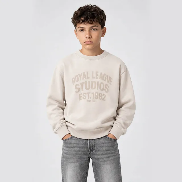 Cars sweater met print - zand