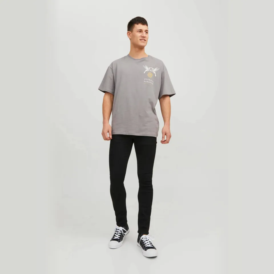 Jack & Jones JEANS INTELLIGENCE skinny jeans JJILIAM mf 773 black Black Denim
