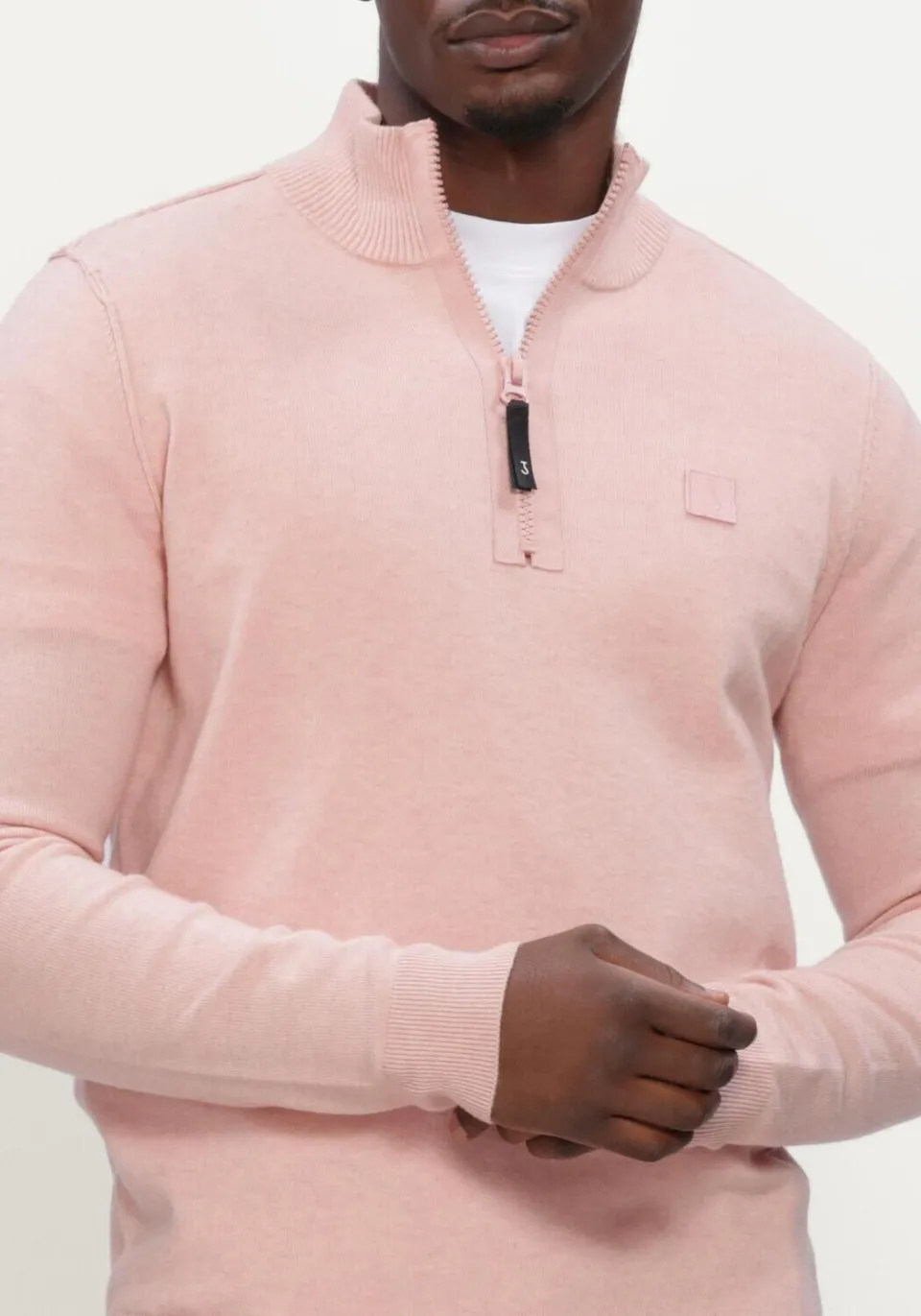 Butcher of Blue Heren Truien & Vesten Clifden Halfzip - Roze, foto 4
