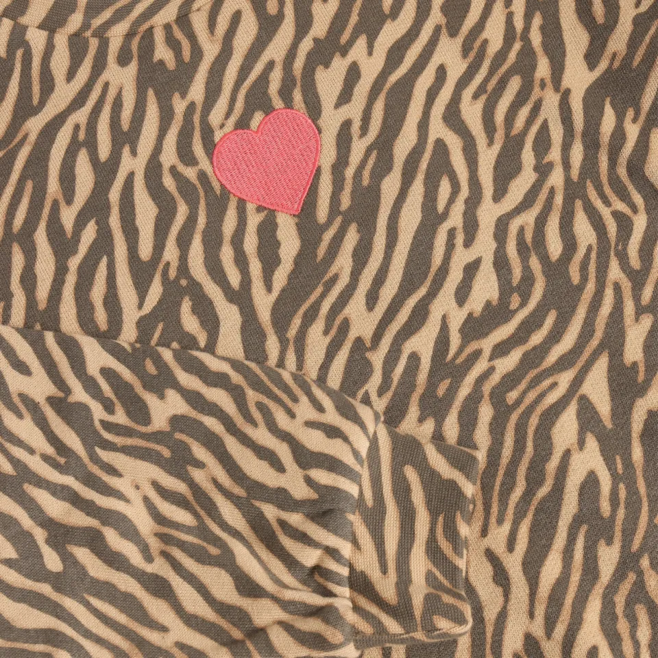 Daily7 rechtvallende sweater met dierenprint - zand, foto 2