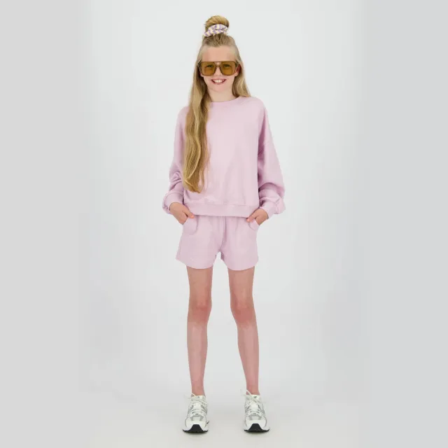 Raizzed regular waist sweatshort roze