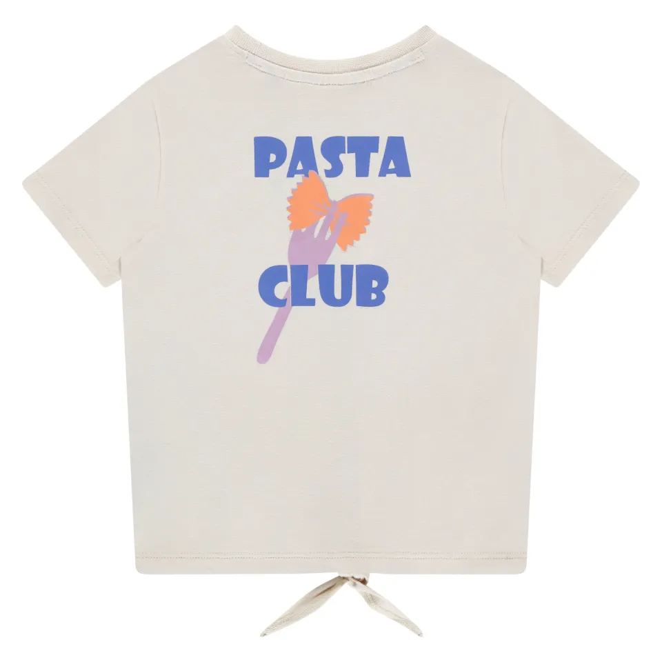 Stains&Stories T-shirt met backprint ecru, foto 2