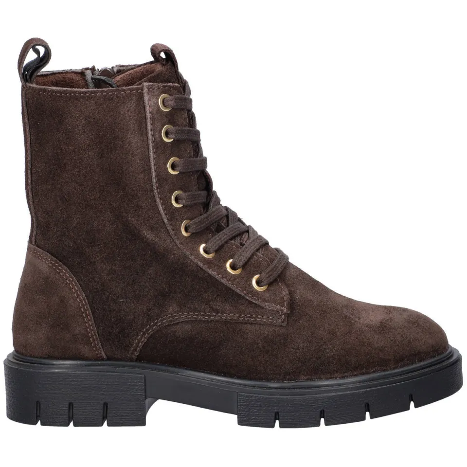 Nelson Kids suède enkelboots met profielzool - bruin, foto 2