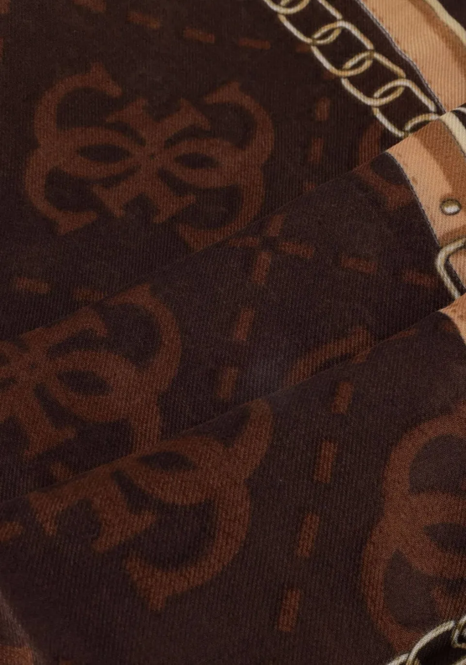 Guess Lindsey Printed Kefiah sjaal bruin, foto 2