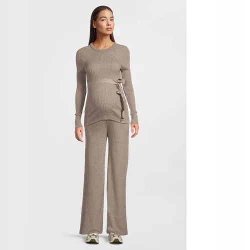 LOVE2WAIT zwangerschaps longsleeve beige, foto 4