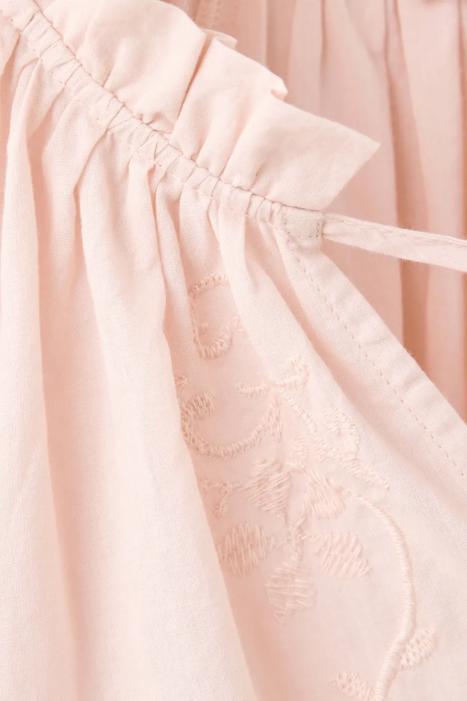 Mango Teen blousetop met borduursels lichtroze, foto 6