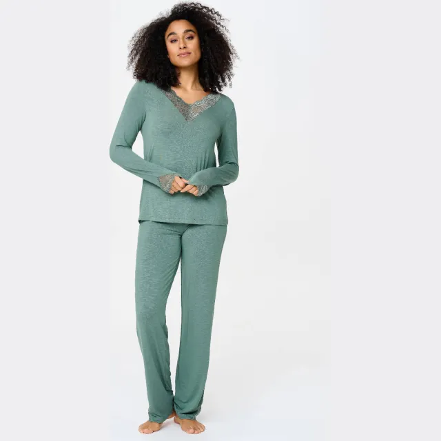 Lingadore pyjamaset groen