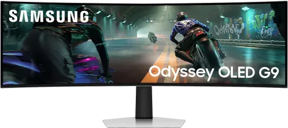 Samsung 49" Odyssey OLED G9 LS49DG912SUXEN Gaming Curved - DQHD Silver