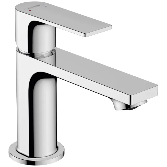 Hansgrohe Rebris E wastafelmengkraan chroom met metalen trekwaste