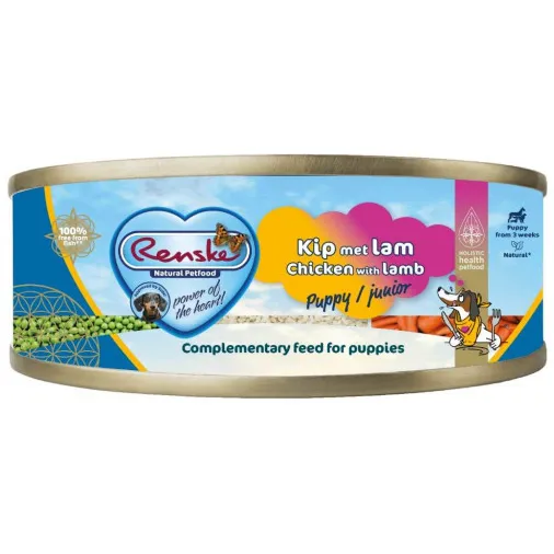 Renske Vers Gestoomd Complete Menu Puppy kip lam natvoer hond