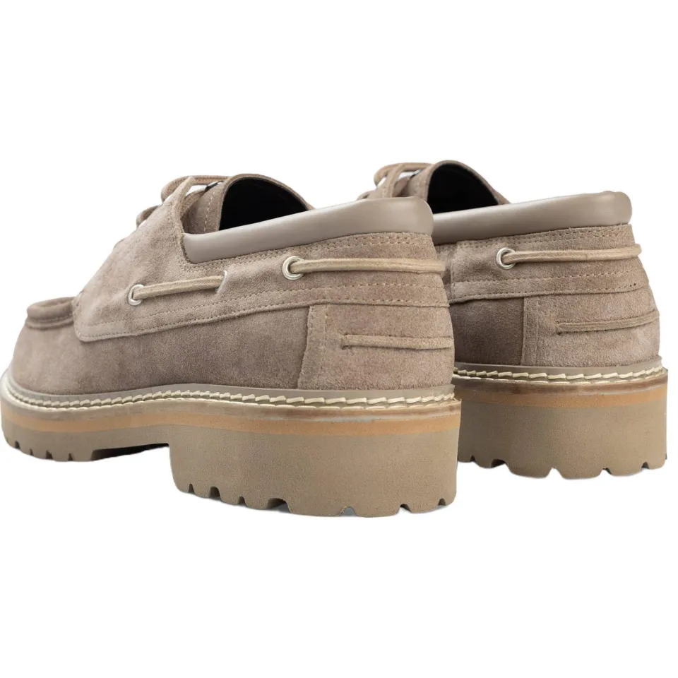 Blue Industry Moc suède bootschoenen met profielzool - taupe, foto 8