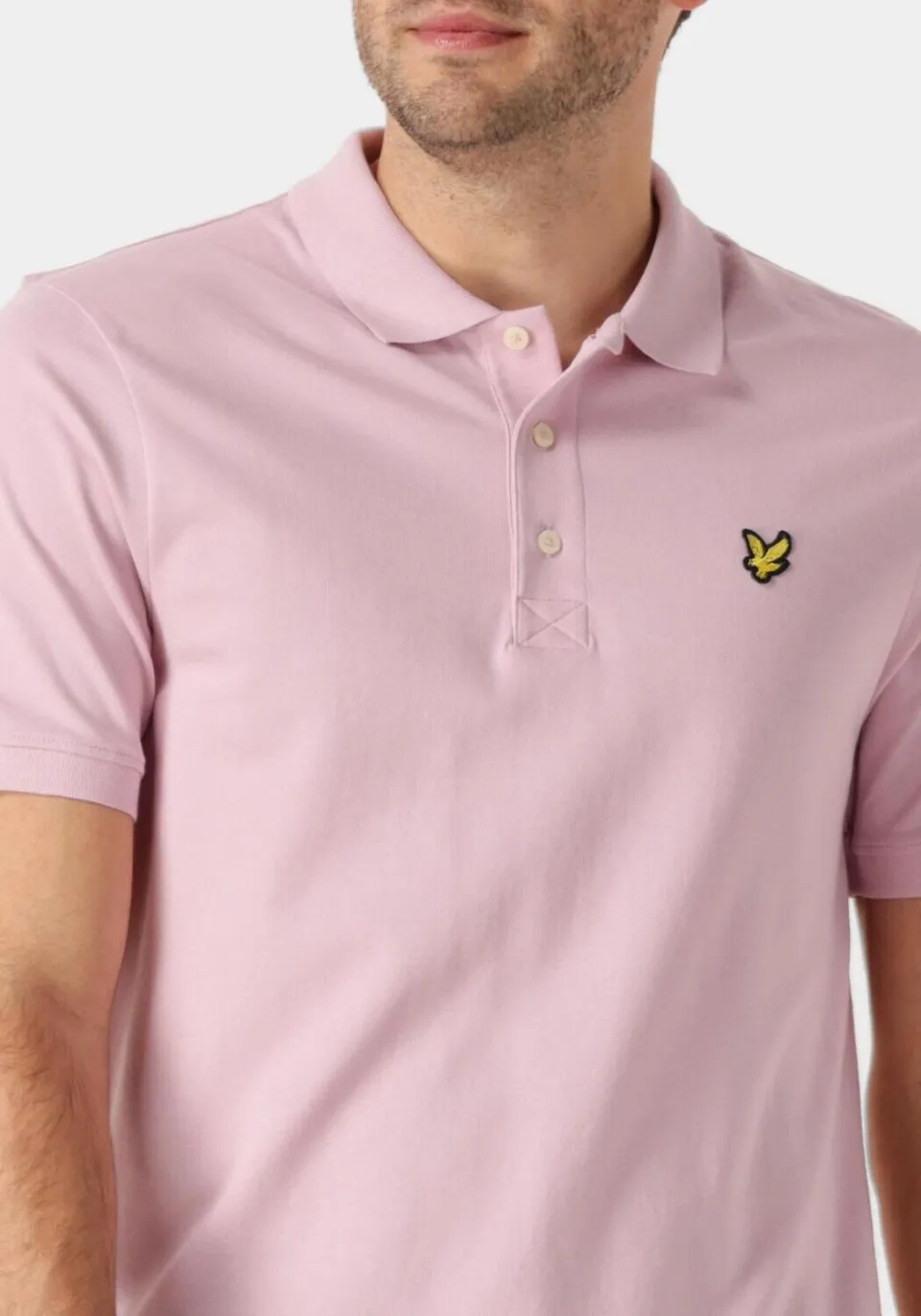 Lyle & Scott Heren Polo's & T-shirts Plain Polo Shirt - Lichtroze, foto 4