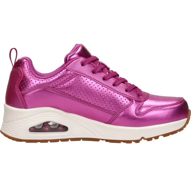 Skechers Uno Metallixs veterschoenen fuchsia