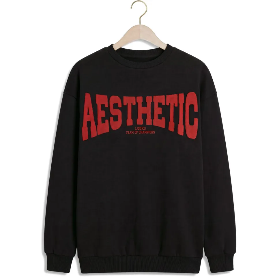 LOOXS 10sixteen oversized sweater met borduursels - antraciet, foto 2