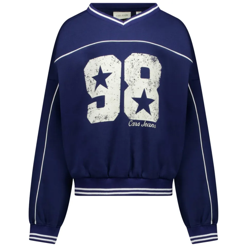 Cars sweater met print - marineblauw/wit, foto 2