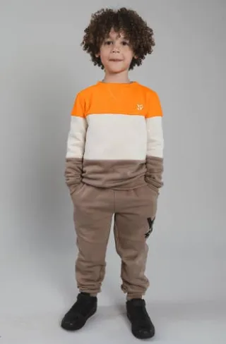 TYGO & vito regular fit joggingbroek met print zand, foto 2